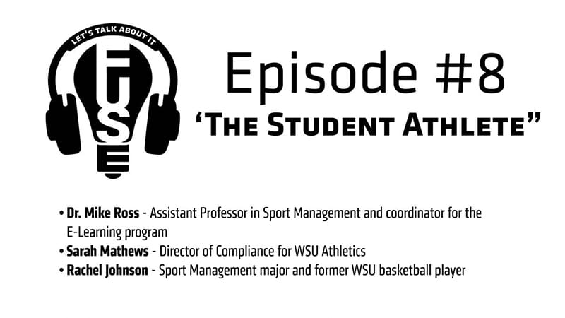 Episode 8: The Student Athlete
Dr. Mike Ross, assistant professor in sport management
Sara Mathews, director of compliance
Rachel Johnson, sport management major