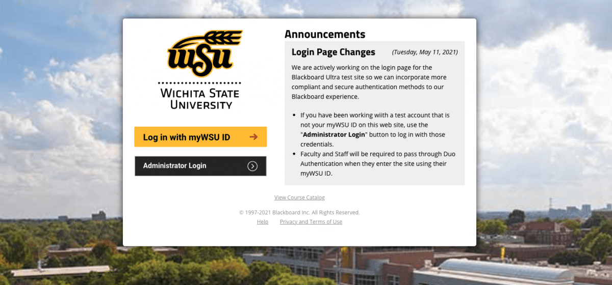 Blackboard login and landing pages to change WSU News