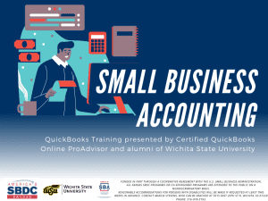 The Kansas Small Business Development Center is hosting two QuickBooks webinars July 27 and 28. 