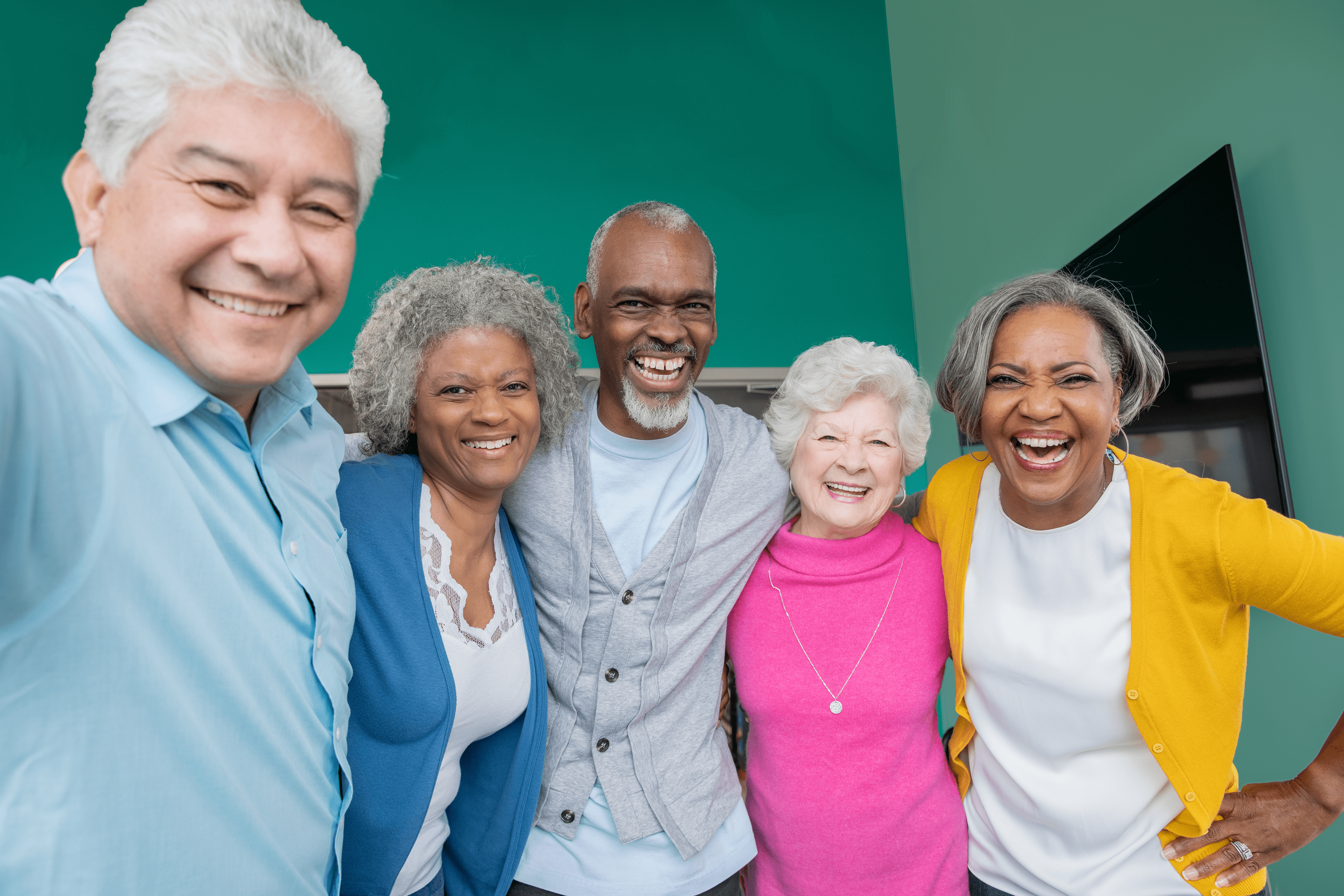 Five senior Lifelong Learners.