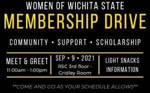 Women of Wichita State University Membership Drive September 9, 2021