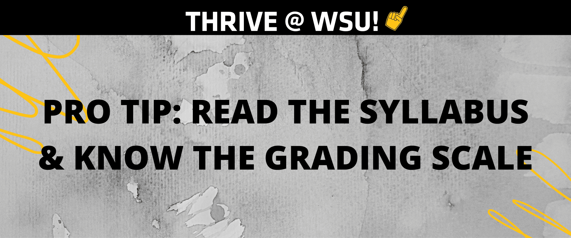Pro Tip: Read the Syllabus and Know the Grading Scale