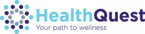 Graphic featuring text, 'Image Alt Text HealthQuest - your path to wellness.'