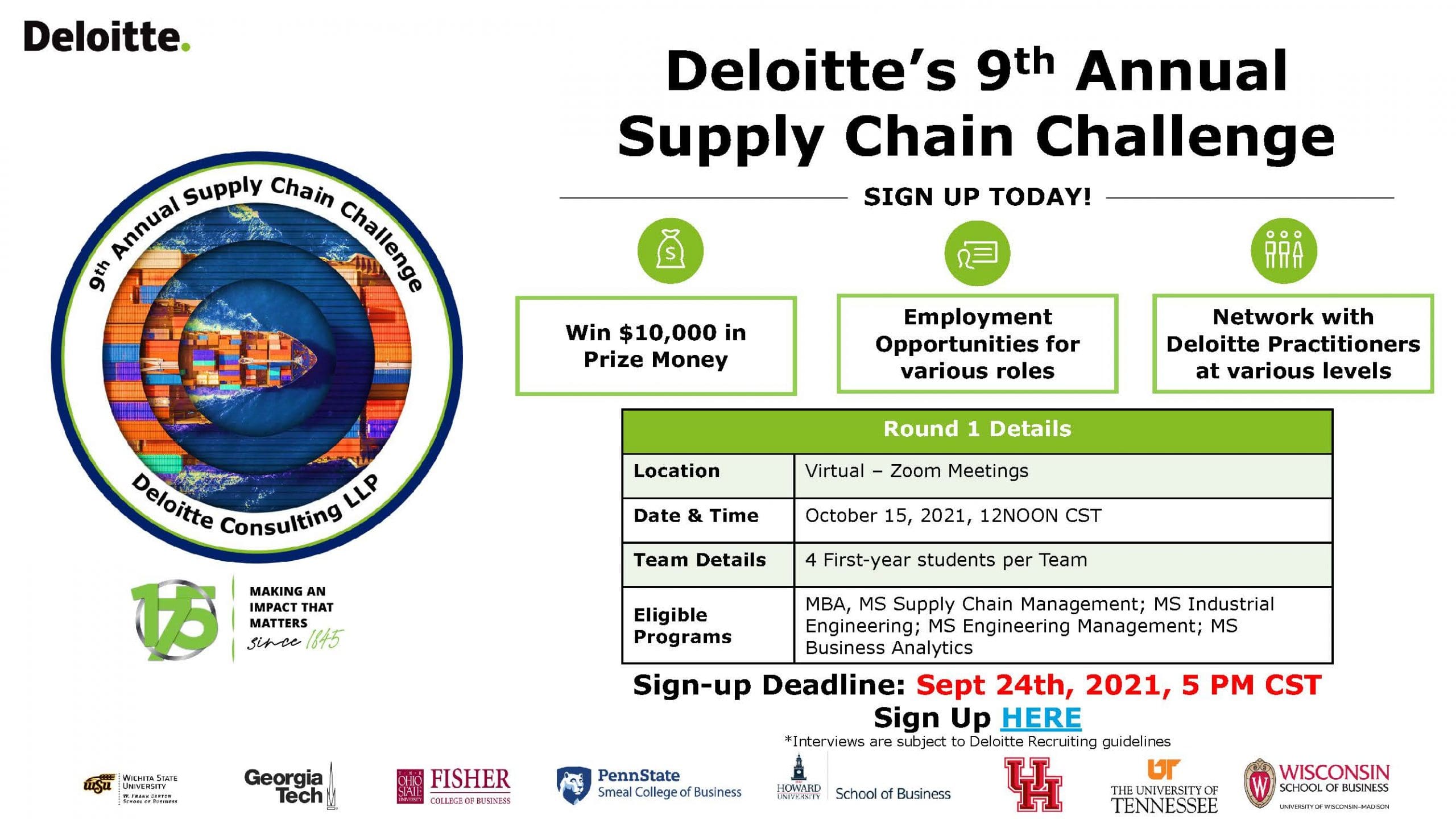 Deloitte s Ninth Annual Supply Chain Challenge WSU News