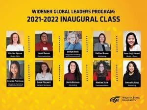 The first cohort of the Widener Global Leaders Program will consist of 10 women from the Barton School of Business, the Elliott School of Communication in Fairmount College of Liberal Arts and Sciences, and the School of Music in the College of Fine Arts.