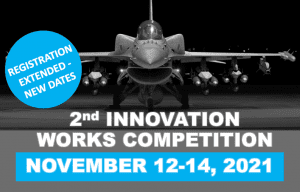 Graphis featuring jet and text 'Registration Extended - New Dates. 2nd Innovation Works Competition. November 12-14, 2021.'