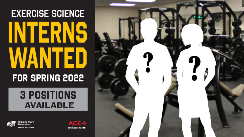 Exercise Science Interns wanted for spring 2022 3 positions available ACE certification included