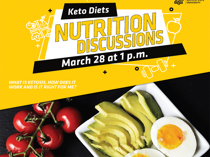 Keto Diets Nutrition Discussions March 28 at 1 p.m. What is Ketosis, How does it work and is it right for me? Join Andy Sykes, MEd, CSCS, FNS, CPT on Facebook Live as he discusses keto diets.