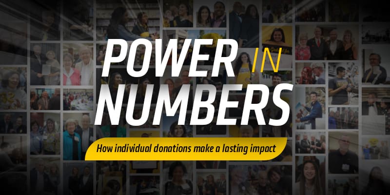Power in Numbers: How individual donations make a lasting impact .
