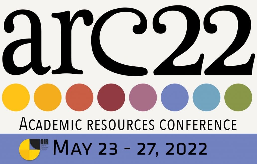 Academic Resources Conference, May 23-27, 2022