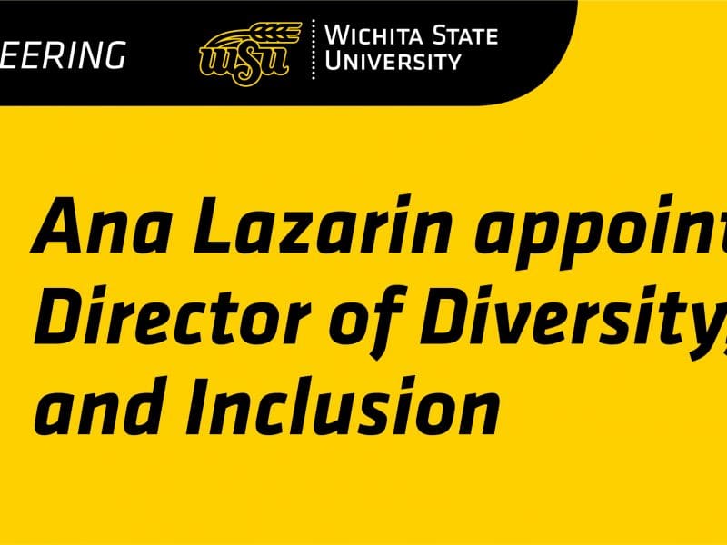 Image of Ana Lazarin superimposed on yellow background with text Ana Lazarin appointed Director of Diversity, Equity, and Inclusion for the College of Engineering.
