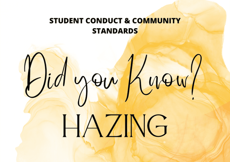 Hazing What you need to know WSU News