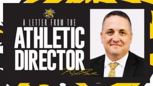 Image of Kevin Saal and text Wichita State Director of Athletics Kevin Saal.