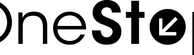 This is the OneStop logo which is the word OneStop spelled out .