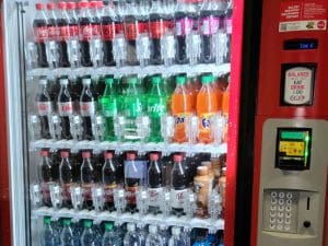 Image of vending machine located at the Rhatigan Student Center.