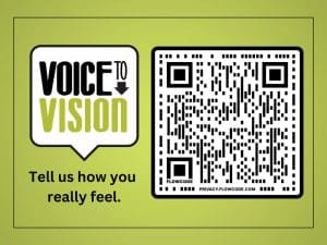 Voice to Vision. Tell us how you really feel