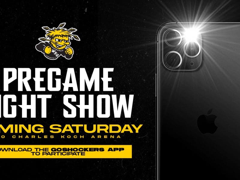Pregame light show coming Saturday to Charles Koch Arena; Download the GoShockers App to participate