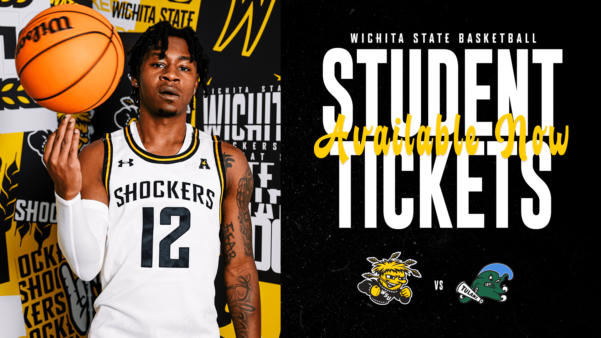 Wichita State Basketball Student Tickets Available Now; Shockers vs Tulane