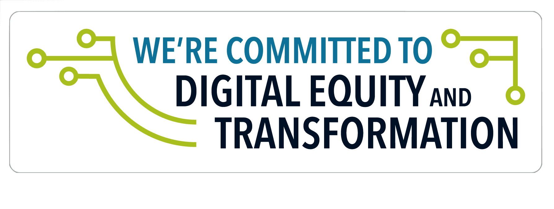 Digital Equity and Transformation Pledge Badge