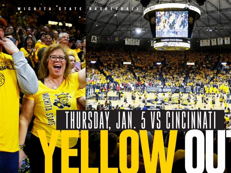 Wichita State Basketball; Yellow Out; Thursday, Jan. 5 at 8pm vs Cincinnati