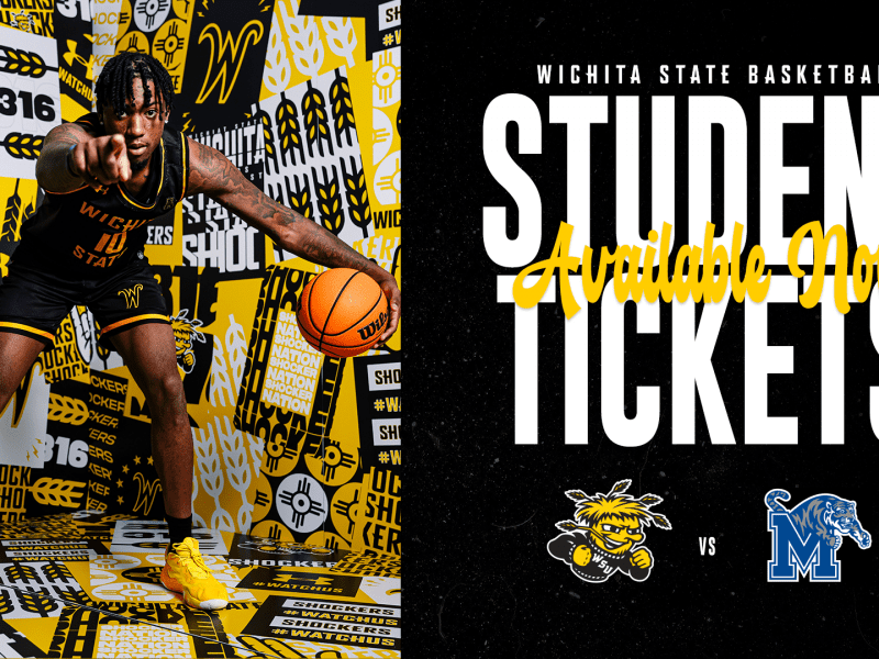 Wichita State Basketball Student Tickets Available Now; Shockers vs Memphis