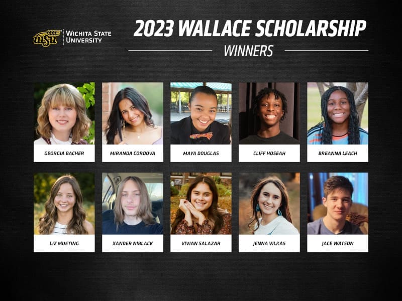 Graphic with photos of each of the Wallace Scholars.