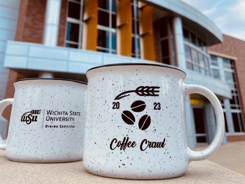 A photo of the 2023 coffee crawl mug.