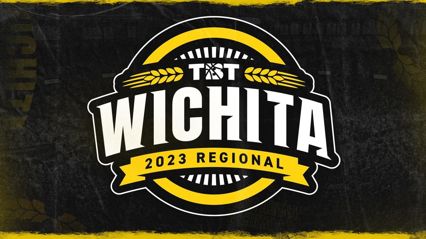 Graphic with the text, "TBT Wichita 2023 Regional."
