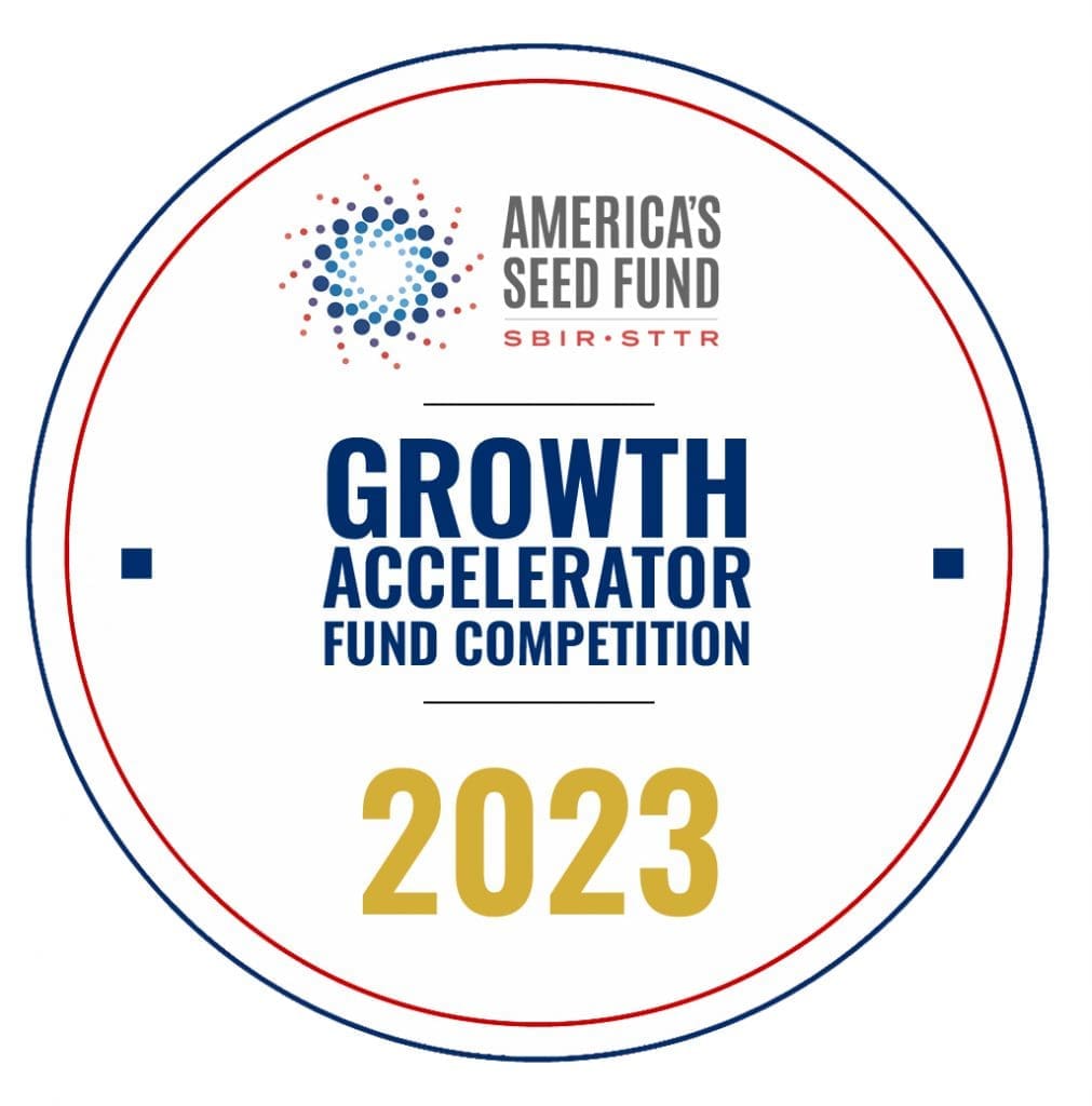 Graphic with the text, "America's Seed Fund SBIR - STTR | Growth Accelerator fund competition | 2023."