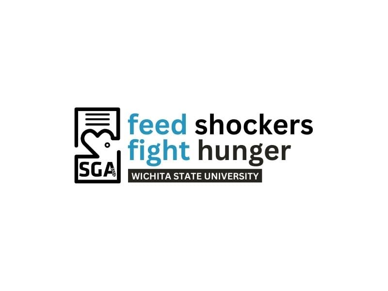 Shocker Support Locker logo. Feed Shockers, Fight hunger