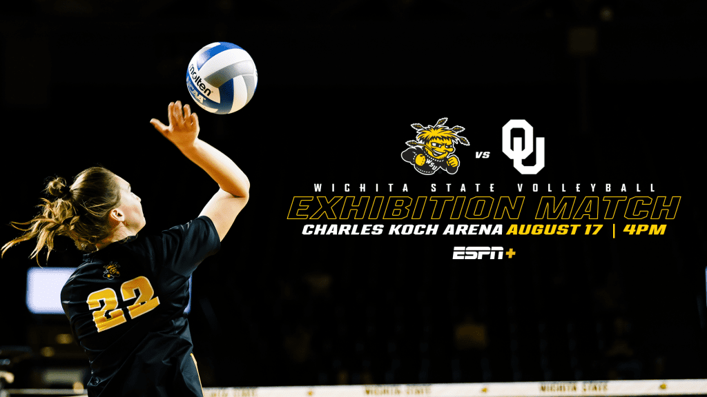 Wichita State Volleyball Exhibition Match vs Oklahoma on Thursday, August 17 at 4pm inside Charles Koch Arena