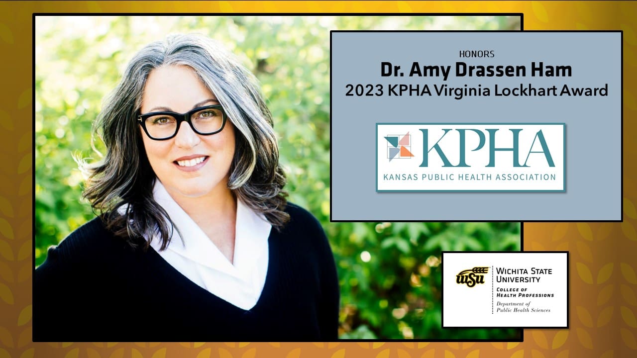 Dr. Amy Drassen Ham, recipient of the 2023 KPHA Viginia Lockhart Award in Health Education