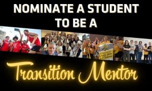 Students participating in various events at Wichita State. Nominate a student to be a Transition Mentor