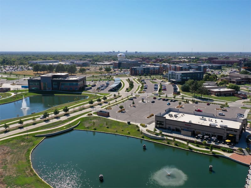 Aerial view of the Innovation Campus