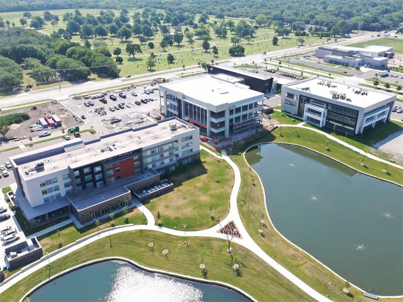 Aerial photo of the WSU Innovation Campus