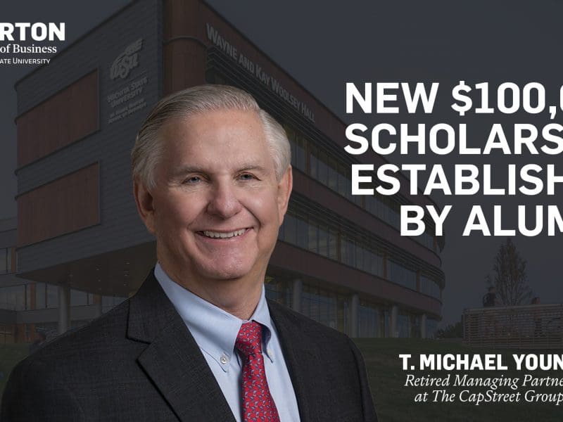 New $100,000 Scholarship Established by Alum T. Michael Young, a retired managing partner at The CapStreet Group.