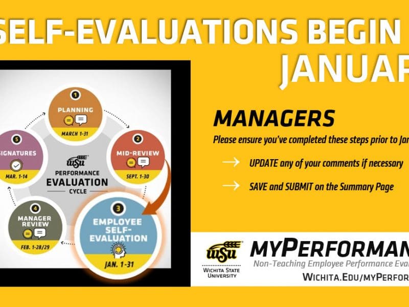 myPerformance Self-Evaluations begin in January. Managers, please ensure you've completed these steps prior to January: Update any of your comments if necessary, and Save and Submit on the Summary Page.