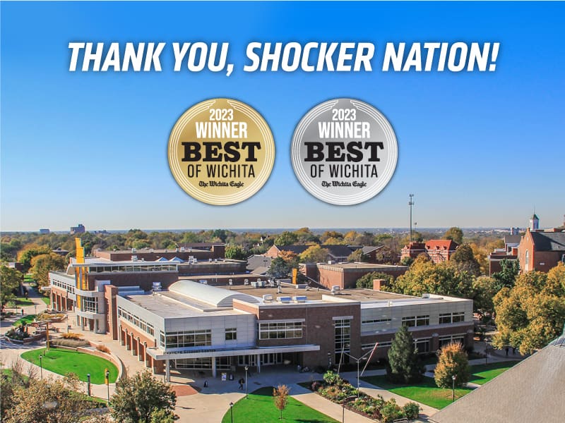 Best of Wichita gold and silver badges. Thank you, Shocker Nation!