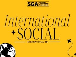 International Social on Wednesday, March 6th, at 6:00pm in the Shocker Grill and Lanes. SGA will be providing FREE food, bowling, pool, games, and a competition to win prizes.