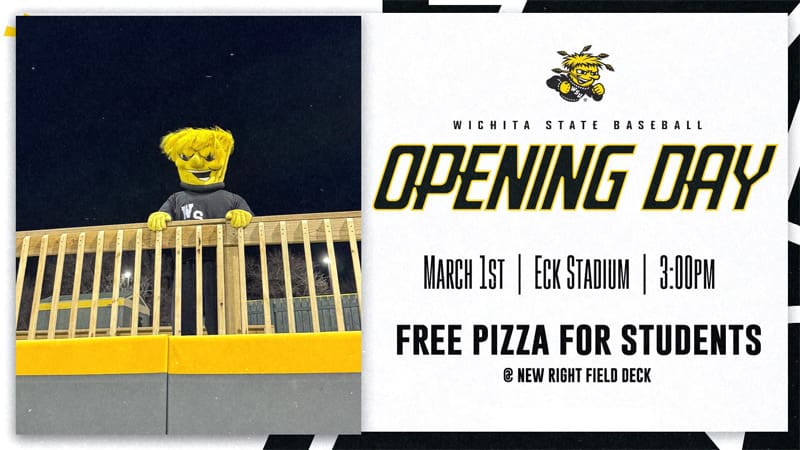 Free pizza for students in the new right field deck on March 1st at 3pm.