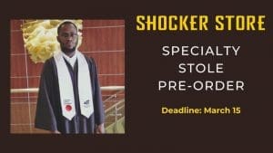 Shocker Store. Specialty stole pre-order. Deadline: March 15