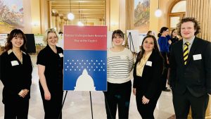 Left to Right: Nhu Nguyen, Jessica Lada, Morgan Sutter, Bayle Sandy, and Max Gosch