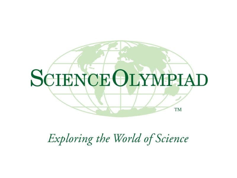 Green Mercator map graphic and text Science Olympiad Exploring the World of Science