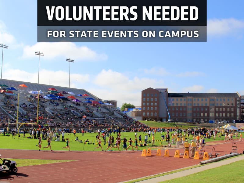 Volunteers needed for state events on campus
