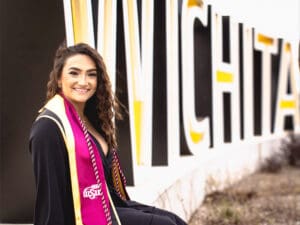 Sophie Martins in her graduation regalia