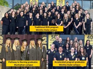 Graduates of the Traditional BSN program, Pathway to Nursing program and Accelerated BSN program
