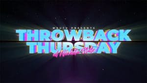 WSU TV presents Throwback Thursday at Wichita State in bright neon