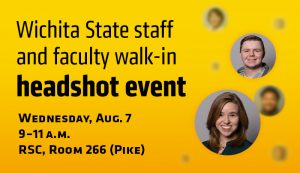 Wichita State staff and faculty walk-in headshot event