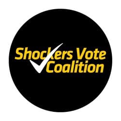 Round Shockers Vote logo with a check mark in the middle.