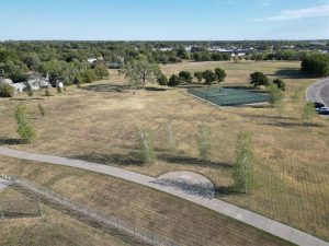 Drone photo of Wichita's Plainview neighborhood